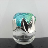 Round Nice Curved Clear Glass Perfume Bottle Branded Perfume Bottle perfumes and fragrances