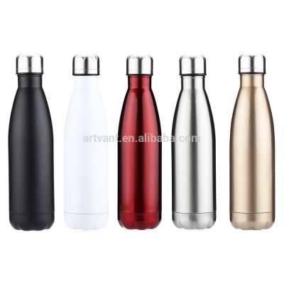 6 Colors Outdoor Water Bottle Cycling Camping Bicycle Sports Stainless Steel Water Bottle Cola Shape Thermos Vacuum Flask