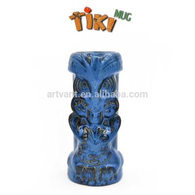 2017 Newest Hot Selling Decorative Cocktail Bar Mug Hawaii Cups Ceramic Tiki Mug with TiKi Design