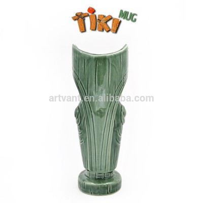 Wholesale Hawaiian Ceramic Tiki Mug Cocktail Ceramic Bucket Tiki Mug Ceramic Beer Mug