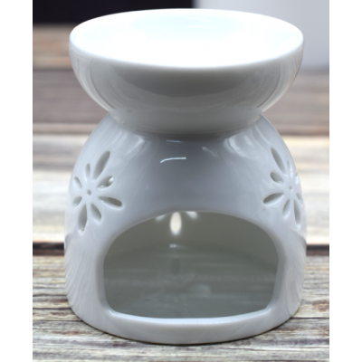 Hollowing Ceramic Candle Holder Cheaper Wholesale Pure White Essential Oil Burner