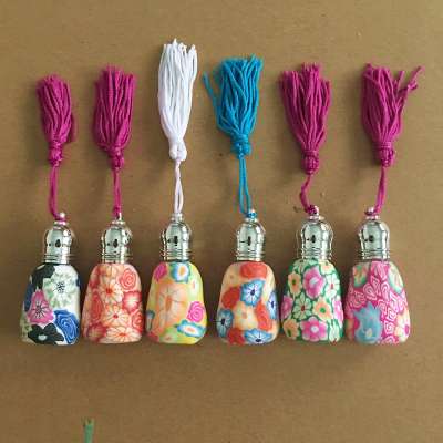 With Tassel Polymer Roller Glass Bottle Mix different Shape Glass Roller Perfume Bottle Cheaper Wholesale