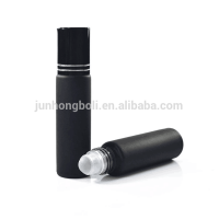 10ml roll on glass black bottle 1/3 oz black glass roller ball with metal ball